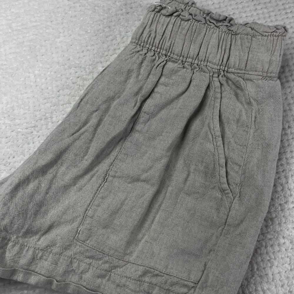 Abercrombie & Fitch‎ Linen Blend Shorts Womens XS Casual Pull On Pockets
